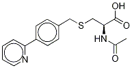 N-(乙酰基-D3)-S-[4-(2-吡啶基)苄基]-L-半胱氨酸结构式