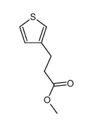 3-(thiophen-3-yl)propionc acid methyl ester结构式