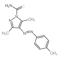 Pyrazole-1-carboxamide, 3,5-dimethyl-4-(p-tolylazo)thio-结构式