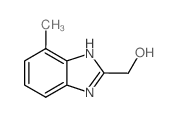(7-甲基-1H-苯并[d]咪唑-2-基)甲醇结构式
