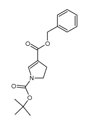 3-benzyl 1-tert-butyl 4,5-dihydro-1H-pyrrole-1,3-dicarboxylate结构式