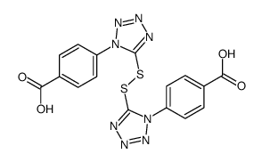 4-[5-[[1-(4-carboxyphenyl)tetrazol-5-yl]disulfanyl]tetrazol-1-yl]benzoic acid Structure