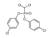 1-chloro-4-[(4-chlorophenoxy)-(dichloromethyl)phosphoryl]oxybenzene结构式