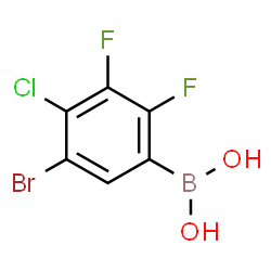5-Bromo-4-chloro-2,3-difluorophenylboronic acid Structure