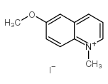 Quinolinium,6-methoxy-1-methyl-, iodide (1:1) Structure