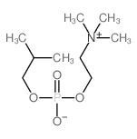2-(hydroxy-(2-methylpropoxy)phosphoryl)oxyethyl-trimethyl-azanium结构式