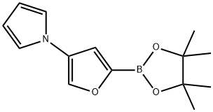 4-(1H-Pyrrol-1-yl)furan-2-boronic acid pinacol ester结构式