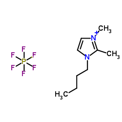 1-丁基-2,3-二甲基咪唑六氟磷酸盐结构式
