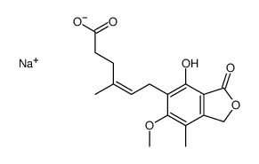 sodium,6-(4-hydroxy-6-methoxy-7-methyl-3-oxo-1H-2-benzofuran-5-yl)-4-methylhex-4-enoate结构式