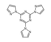 2,4,6-三(1H-吡唑-1-基)-1,3,5-三嗪结构式