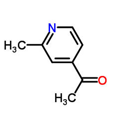4-乙酰基-2-甲基吡啶结构式