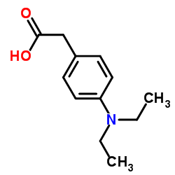 2-[4-(Diethylamino)phenyl]acetic acid Structure
