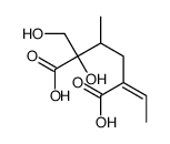 (2S,3R,E)-5-Ethylidene-2-hydroxy-2-hydroxymethyl-3-methylhexanedioic acid Structure