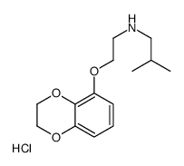 N-[2-(2,3-dihydro-1,4-benzodioxin-5-yloxy)ethyl]-2-methylpropan-1-amine,hydrochloride Structure