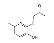 1-[(3-Hydroxy-6-methyl-2-pyridinyl)thio]-2-propanone结构式