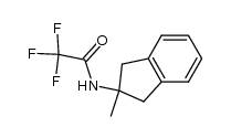 2,2,2-trifluoro-N-(2-methyl-indan-2-yl)-acetamide结构式