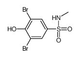 3,5-dibromo-4-hydroxy-N-methylbenzenesulfonamide Structure