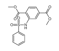 2-(苯基磺酰氨基)对苯二甲酸二甲酯结构式