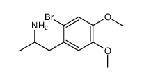 1-(2-bromo-4,5-dimethoxyphenyl)propan-2-amine Structure