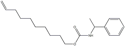 α-Methylbenzylcarbamic acid 9-decenyl ester结构式