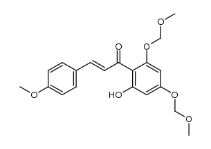 2'-hydroxy-4-methoxy-4',6'-dimethoxymethoxychalcone Structure