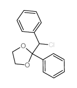 2-(chloro-phenyl-methyl)-2-phenyl-1,3-dioxolane结构式