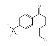 5-CHLORO-1-OXO-1-(4-TRIFLUOROMETHYLPHENYL)PENTANE结构式