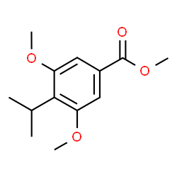 4-异丙基-3,5-二甲氧基苯甲酸甲酯结构式