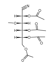 3-O-methyl-D-glucose aldonitrile peracetate结构式