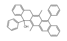 6,13-dimethyl-5,12-diphenyl-5,14-dihydropentacen-5-ol Structure