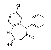 4-Amino-8-chloro-1,3-dihydro-1-phenyl-2H-1,5-benzodiazepin-2-one结构式
