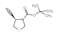 (R)-4-氰基噻唑烷-3-羧酸叔丁酯结构式