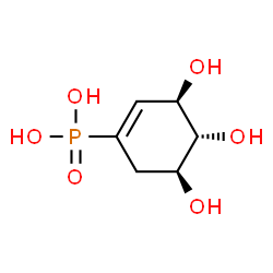 Phosphonic acid, [(3R,4R,5S)-3,4,5-trihydroxy-1-cyclohexen-1-yl]- (9CI)结构式