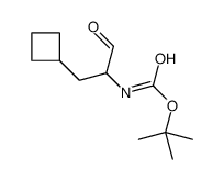 (1-环丁基-3-氧代丙烷-2-基)氨基甲酸叔丁酯结构式