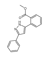 2-(5-phenyl-1(2)H-pyrazol-3-yl)-benzoic acid methyl ester Structure