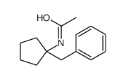 N-(1-benzylcyclopentyl)acetamide Structure