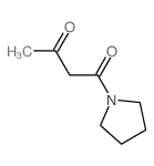 1-(1,3-Dioxobutyl)pyrrolidine Structure