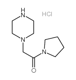 1-(1-PYRROLIDINYLCARBONYLMETHYL)PIPERAZINEHYDROCHLORIDE Structure