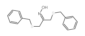 2-Propanone,1,3-bis[(phenylmethyl)thio]-, oxime picture