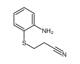 3-(2-aminophenyl)sulfanylpropanenitrile Structure