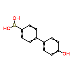 4-羟基联苯-4-硼酸结构式