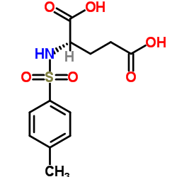 N-(4-甲基苯磺酰基)-L-谷氨酸结构式