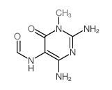 N-(2,4-diamino-1-methyl-6-oxo-pyrimidin-5-yl)formamide结构式