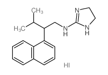 1H-Imidazol-2-amine,4,5-dihydro-N-[3-methyl-2-(1-naphthalenyl)butyl]-, hydriodide (1:1) Structure