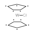 BIS(CYCLOPENTADIENYL)TUNGSTEN CHLORIDE HYDRIDE structure