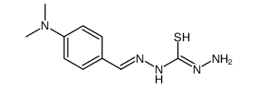 1-amino-3-[[4-(dimethylamino)phenyl]methylideneamino]thiourea Structure
