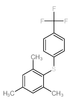 Benzene,1,3,5-trimethyl-2-[[4-(trifluoromethyl)phenyl]thio]-结构式