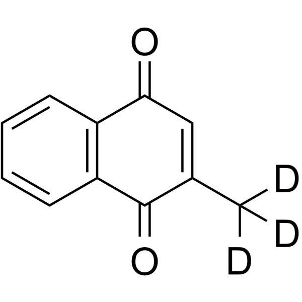 2-(甲基-D3)-1,4-萘醌结构式