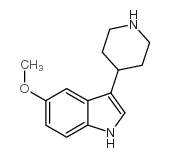5-甲氧基-3-哌啶-4-基-1H-吲哚结构式