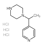 1-(1-吡啶-4-乙基)-哌嗪三盐酸盐结构式